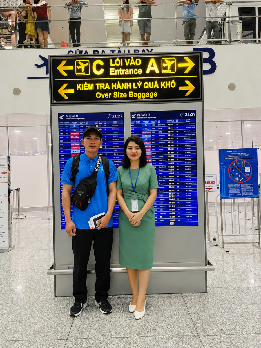 Lịch Xuất Cảnh Và Lưu Ý Hành Lý Học Viên Bùi Phú Thao | Công Ty VTC1